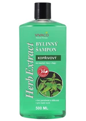 Šampon kopřivový na mastné vlasy a lupy 500ml
