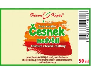 Česnek medvědí - bylinné kapky (tinktura) 50 ml