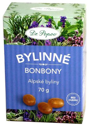 Alpské byliny bonbóny 70g