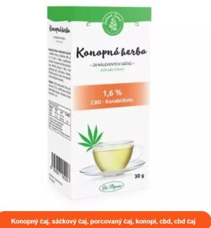 CBD Konopný čaj porcovaný 30 g