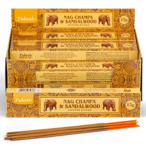 Vonné tyčinky Tulasi Nag Champa Sandalwood