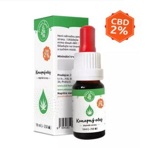 CBD Konopný olej 2% 10 ml