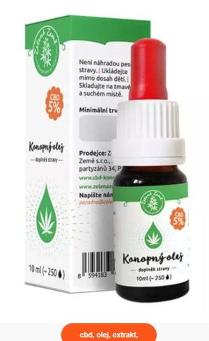 CBD Konopný olej 5% 10 ml