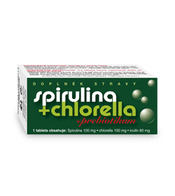 Spirulina+chlorella+prebiotikum 90 tablet NV