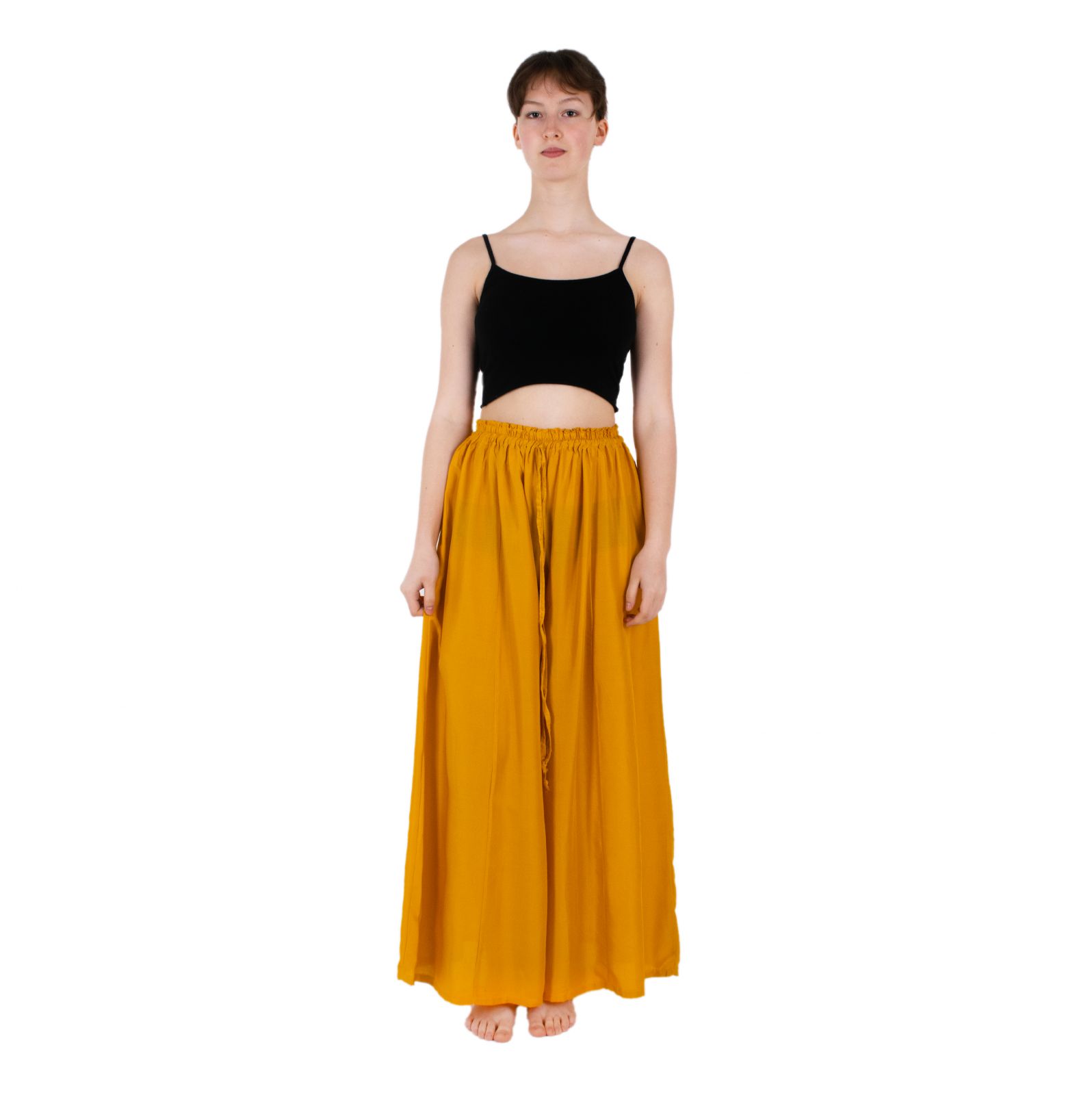 Kalhotová sukně Isabella Mustard Yellow 11188