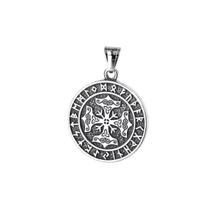 Amulet Kladivo s runami nerez ocel